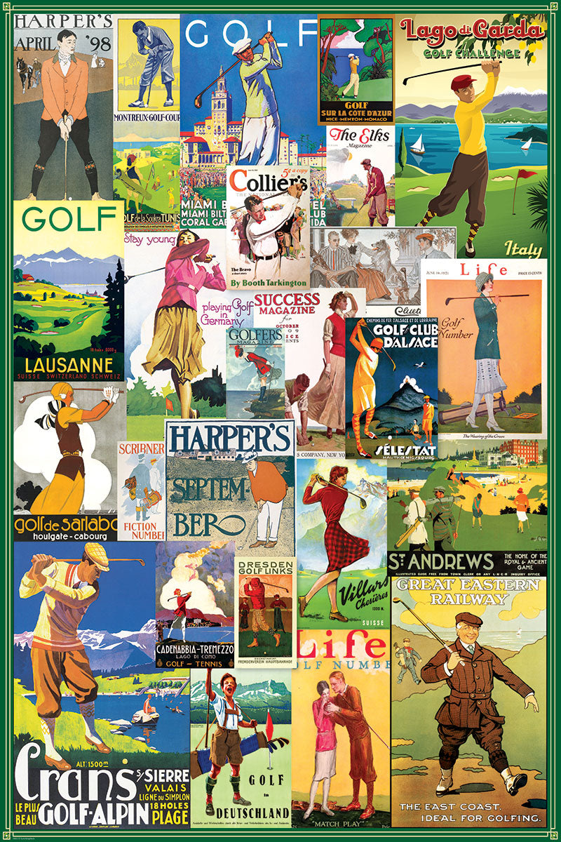 Vintage Golf Collage