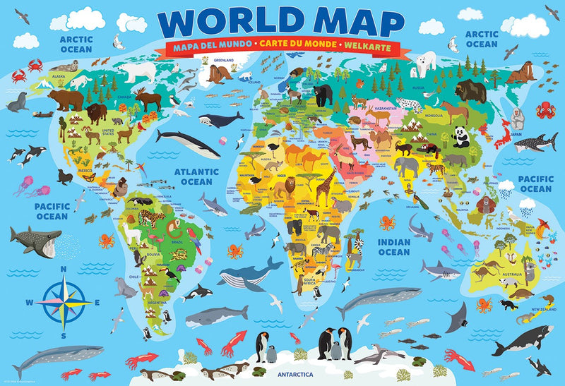 Illustrated Map of the World