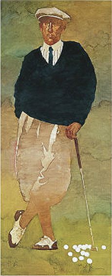 Vintage Male Golfer