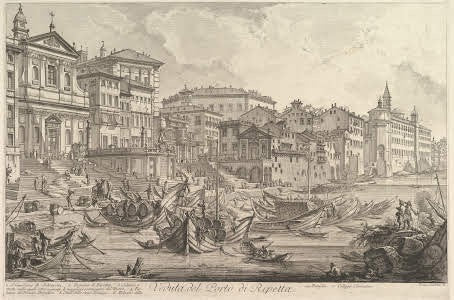 Veduta del Porto di Ripetta