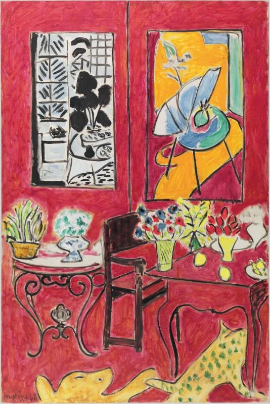 Grand Interieur Rouge, Vence 1948