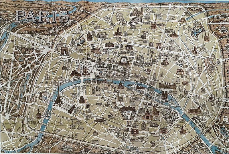 Paris Monuments Map