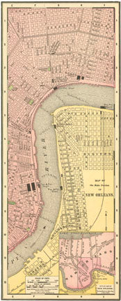 New Orleans Street Map 1895