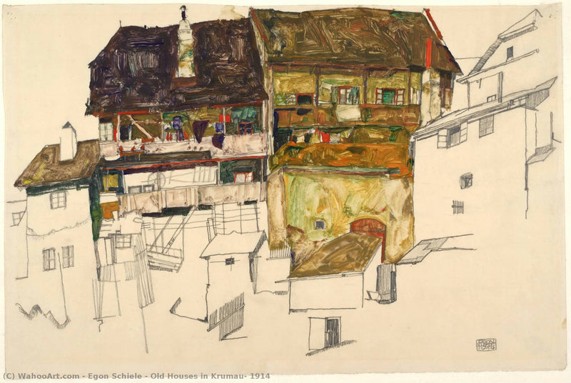 Alte Häuser in Krumau