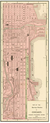 Chicago Street Map 1895