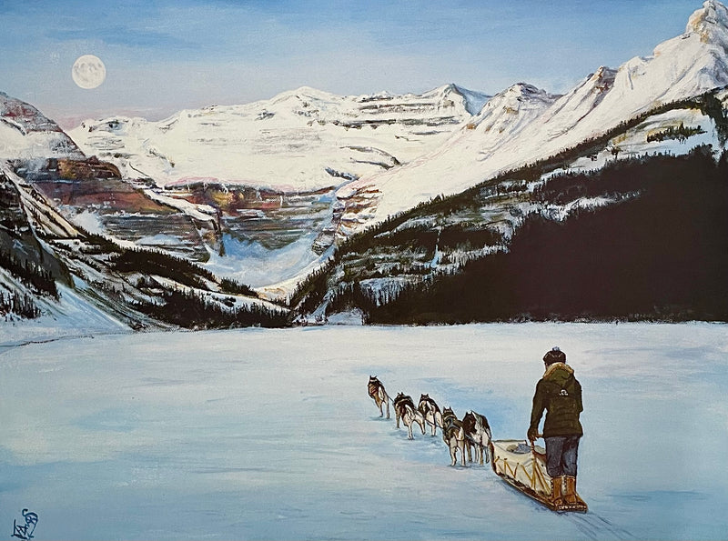 Winter Moonglow, Lake Louise
