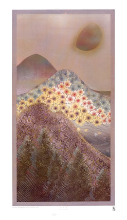 Mountain Scene (left panel)