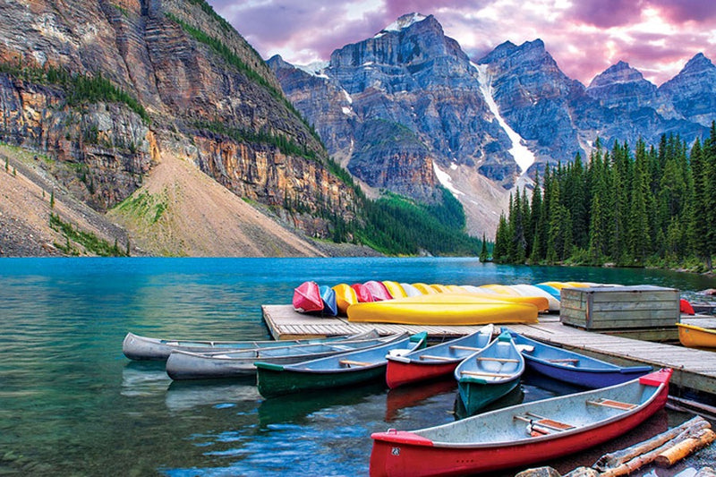 Canoes on the Lake