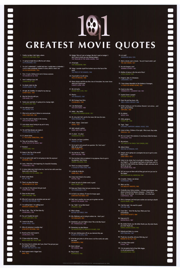 101 Movie Quotes