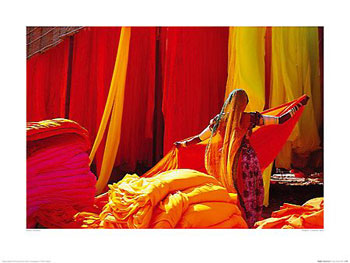 Brightly Coloured Saris