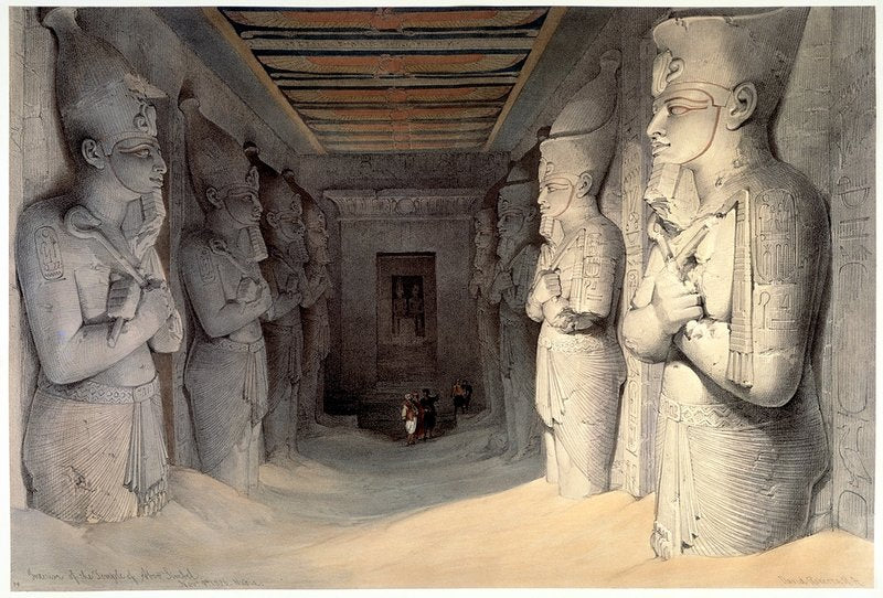 Interior of the Temple of Aboo Simbel