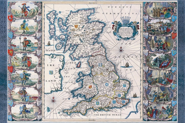 Antique Map - Britannia, Ca. 1646