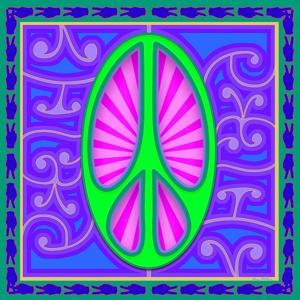 Peace sign (green)