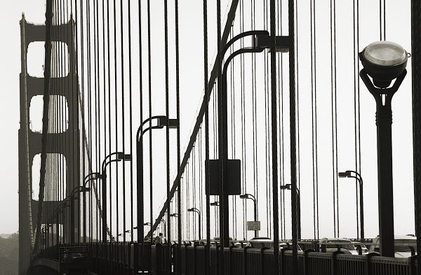 Golden Gate Bridge in Silhouette