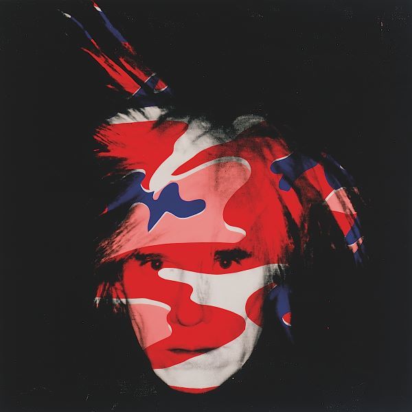 Self-Portrait, 1986 (red, white and blue camo)