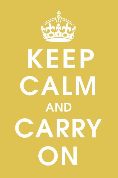 Keep Calm (mustard)