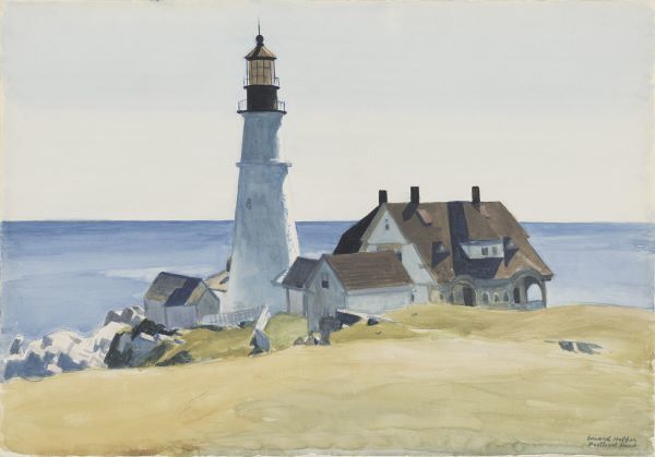 Lighthouse and Buildings, Portland Head, 1927