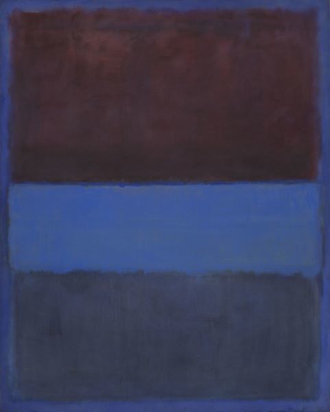 No. 61 (Rust and Blue) [Brown Blue, Brown on Blue], 1953