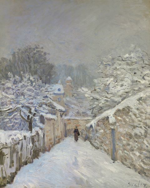 Snow at Louveciennes, France, 1878