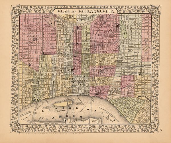 Plan of Philadelphia, 1867