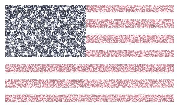 US Flag (Declaration of Independence)