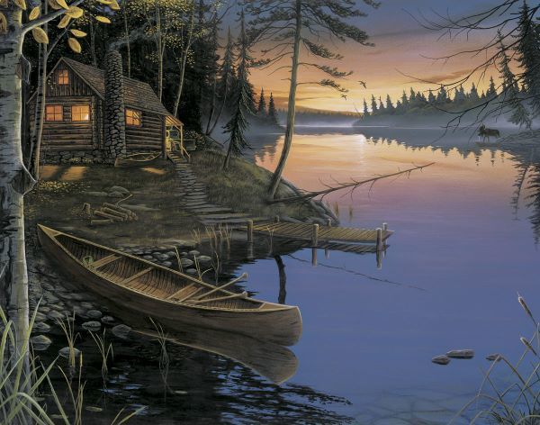 Canoe at the Cabin