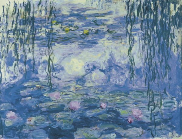 Water Lilies and Willow Branches