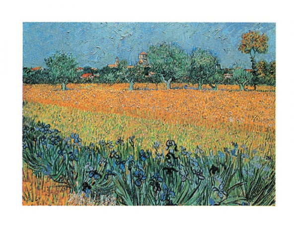 View Of Arles With Irises