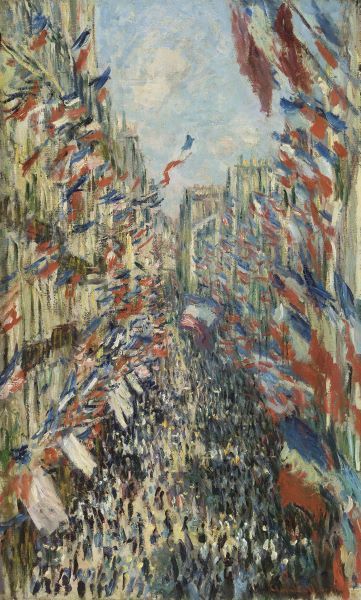 The Rue Montorgueil in Paris Celebration of June 30, 1878