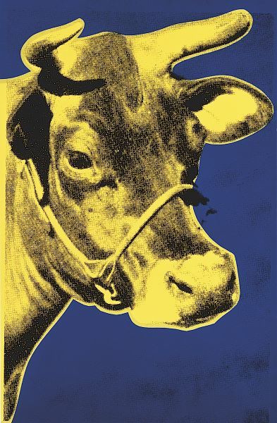 Cow, 1971 (blue & yellow)