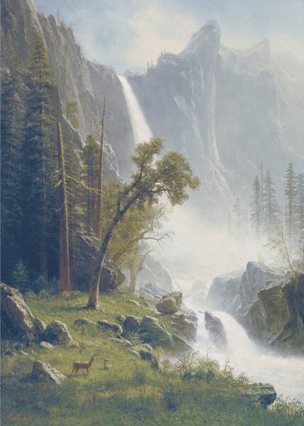 Bridal Veil Falls, Yosemite, ca 1871-73