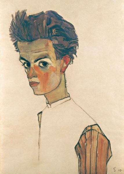 Self-Portrait with Striped Shirt