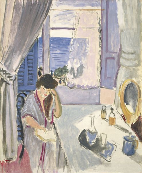 Woman Reading at a Dressing Table, late 1919