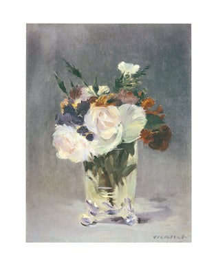 Flowers in a Crystal Vase