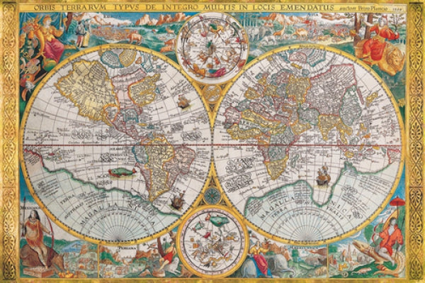 Antique Map - Orbis Terrarum, 1636