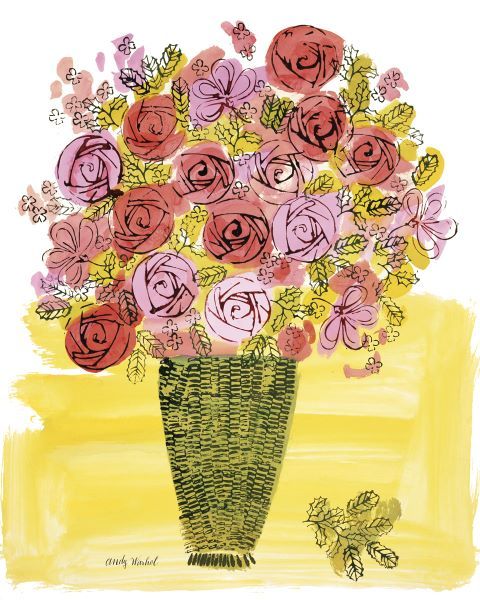 (Stamped) Basket of Flowers, 1958