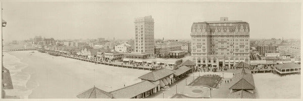 Atlantic City, NJ skyline from Garden Pier, 1917