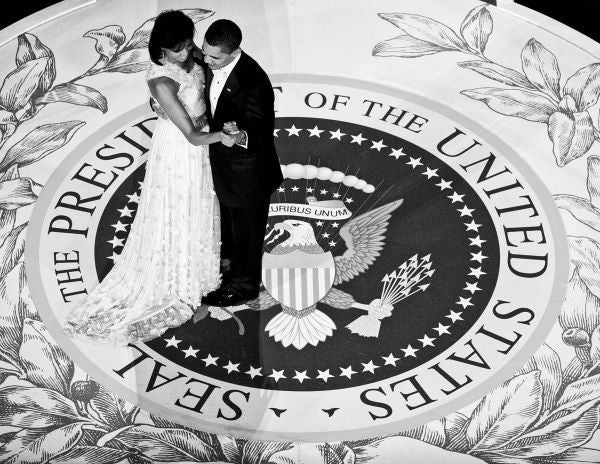 President Obama and The First Lady (b/w)