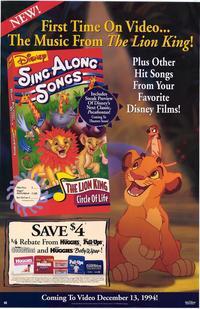 Sing Along Songs from The Lion King