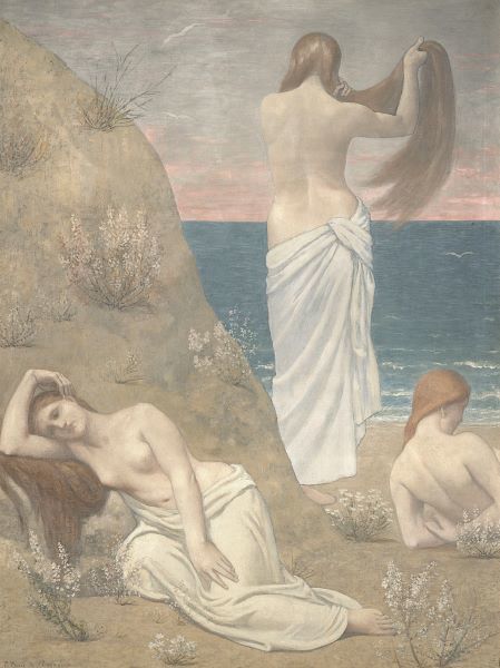 Young Women at the Sea Shore (petite version)