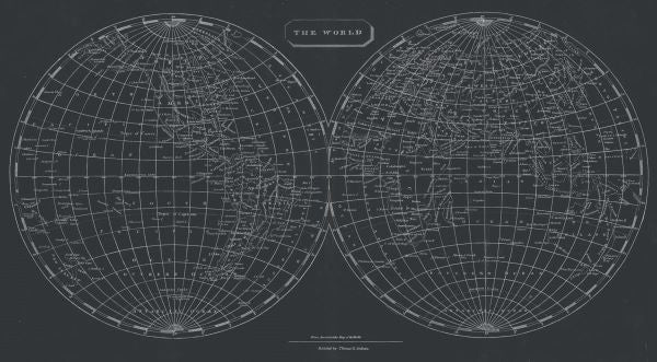 Map of the World, 1812 (chalkboard)