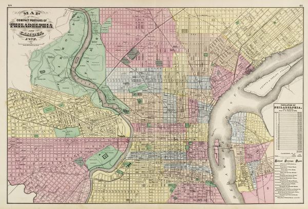 The Compact Portions of Philadelphia and Camden, 1872