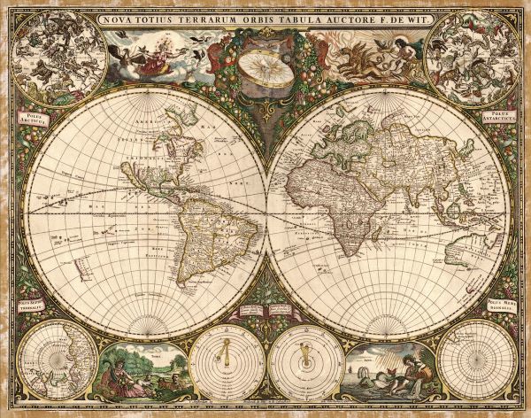 World Map, 1660