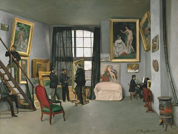 The Painterâ€™s Atelier in the rue de la Condamine, 1870