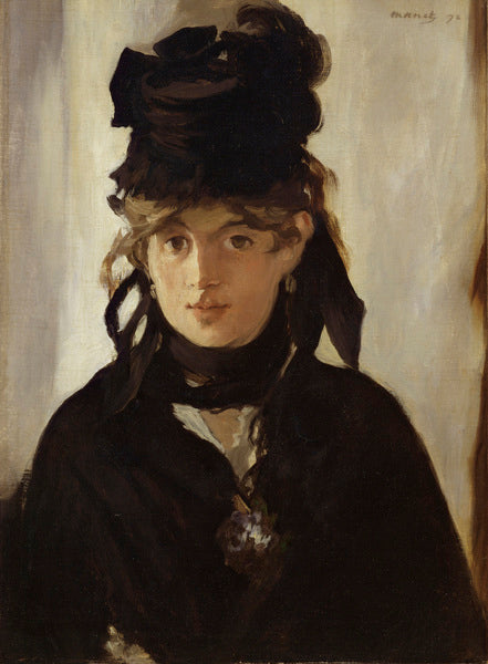 Berthe Morisot with Bouquet of Violets, 1872