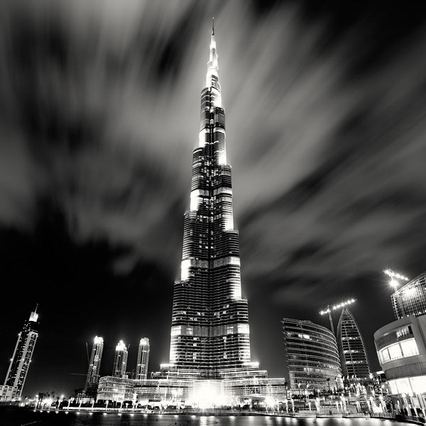 Burj Kahlifa at Night, Study 1, Dubai, UAE