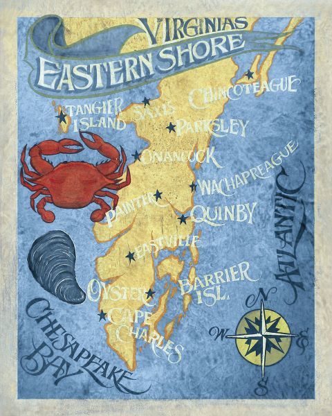 Virginiaâ€™s Eastern Shore Beach Map