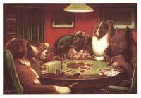 Dogs Playing Poker