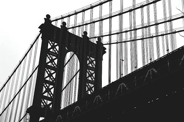 Manhattan Bridge Silhouette