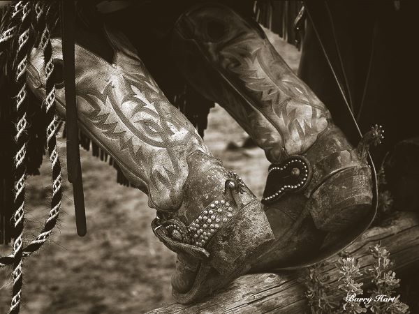 Boots on a Fence